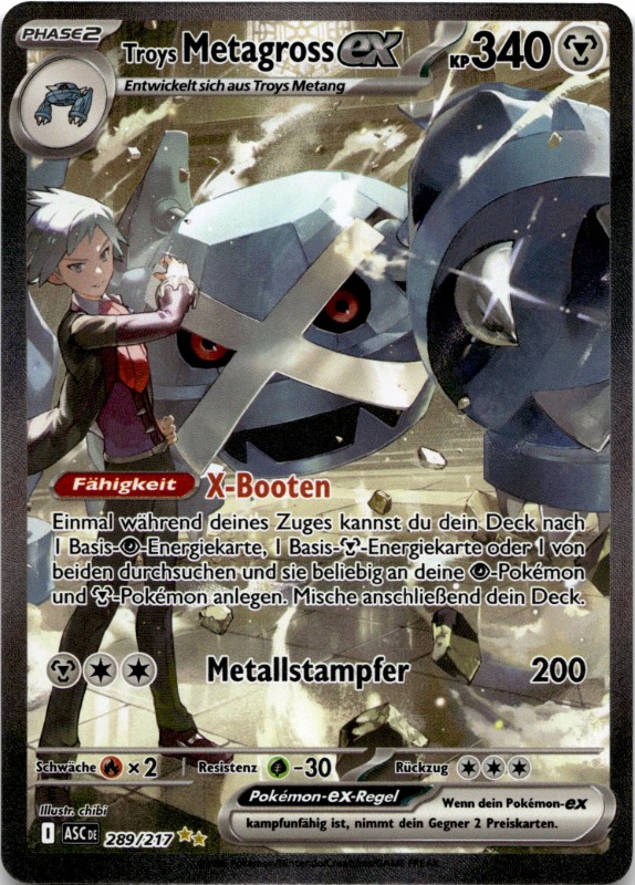Troys Metagross ex #289/217 Special Illustration Rare