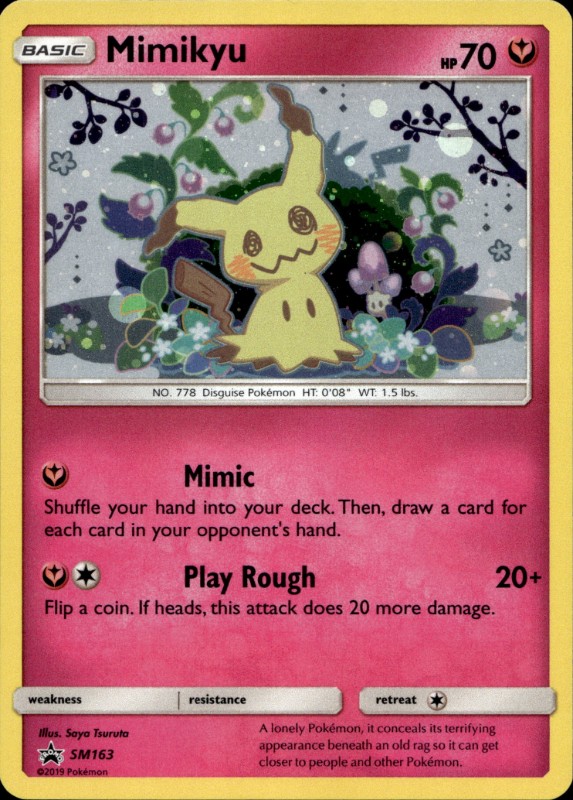 Mimikyu Holo #SM163 Black Star Promo