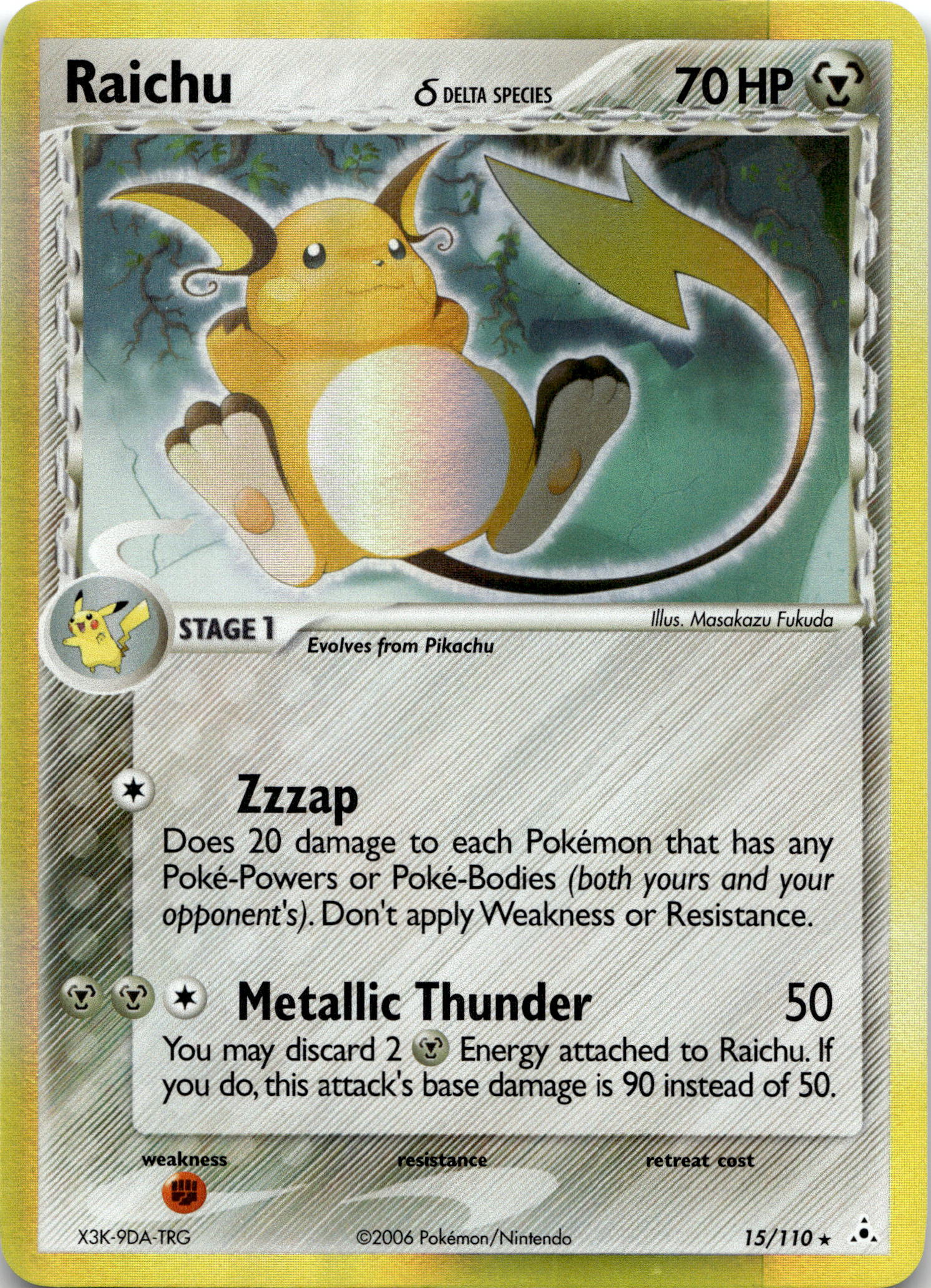 Raichu Holo #15/110