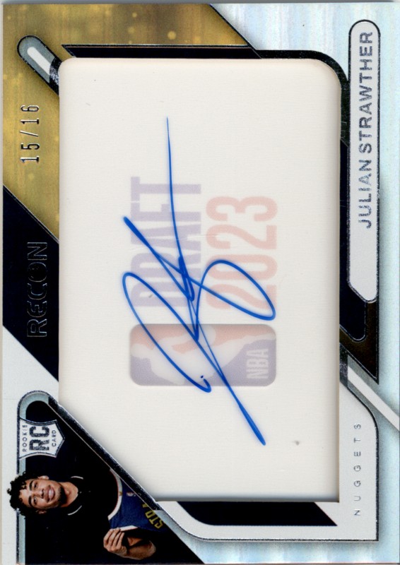 #DNS-STW Julian Strawther 15/16 Draft Night Acetate Signatures
