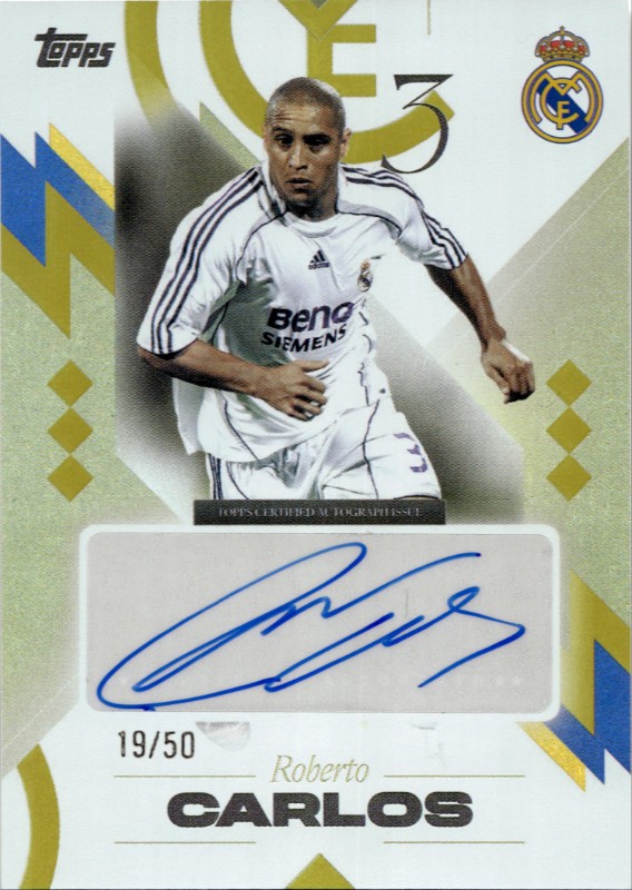 #LB-RC Roberto Carlos Gold 19/50 Los Blancos Autograph