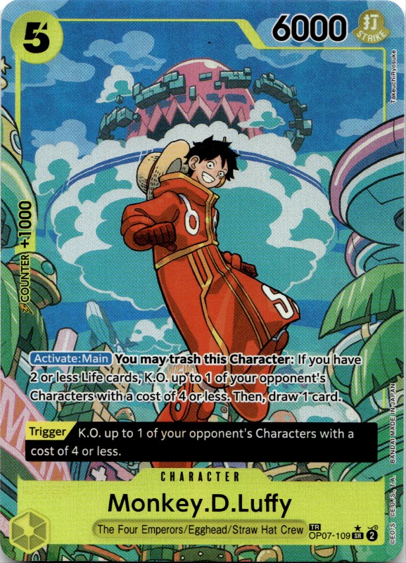 Monkey.D.Luffy #OP07-109 SR Alternate Art