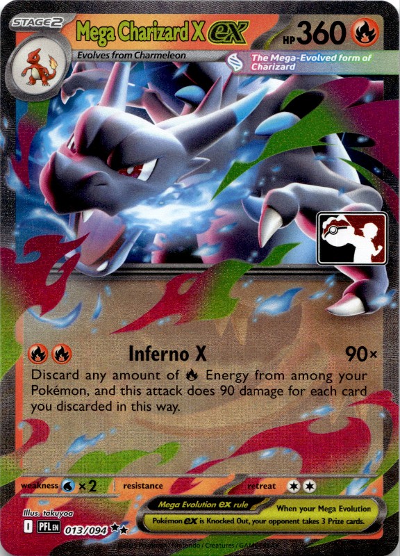 Mega Charizard X ex #013/094 Stamp Play!