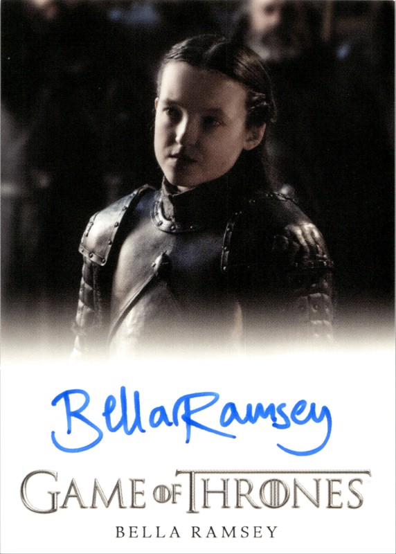 #Bella Ramsey as Lady Lyanna Mormont Full Bleed Autograph