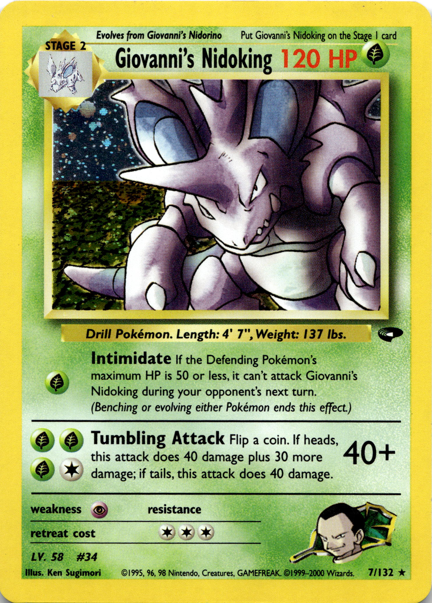Giovanni's Nidoking Holo #7/132