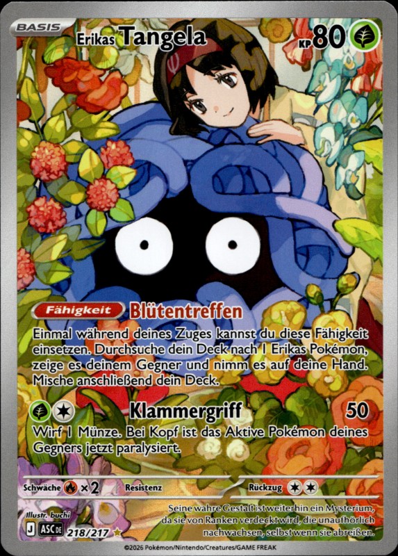 Erikas Tangela #218/217 Illustration Rare