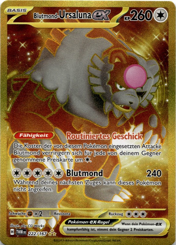 Blutmond-Ursaluna ex #222/167 Hyper Rare