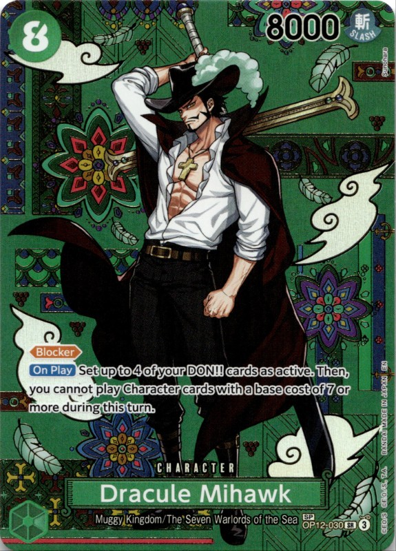 Dracule Mihawk #OP12-030 SP Super Rare
