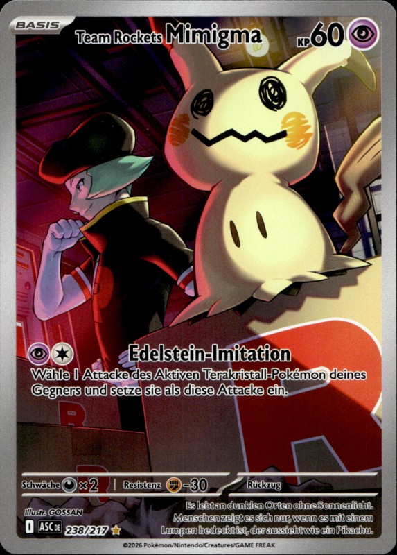 Team Rockets Mimigma #238/217 Illustration Rare