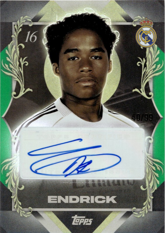 #PP-EN Endrick Green 40/99 Portrait Posers Autograph