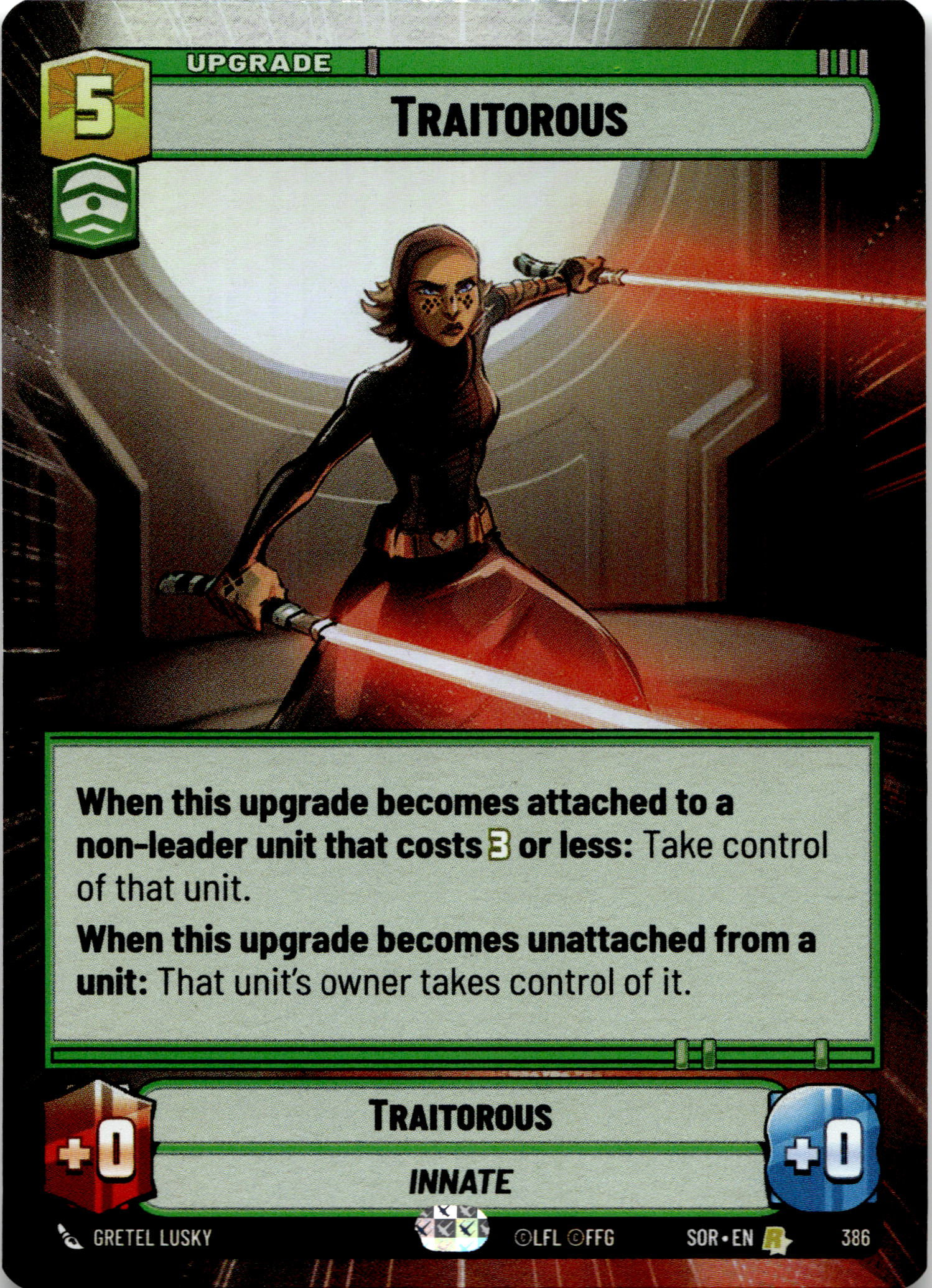 Traitorous #386 Hyperspace Foil