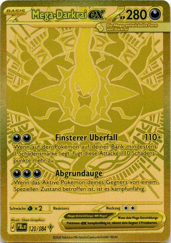 Mega-Darkrai ex #120/084 Mega Hyper Rare