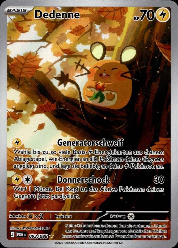 Dedenne #093/088 Illustration Rare