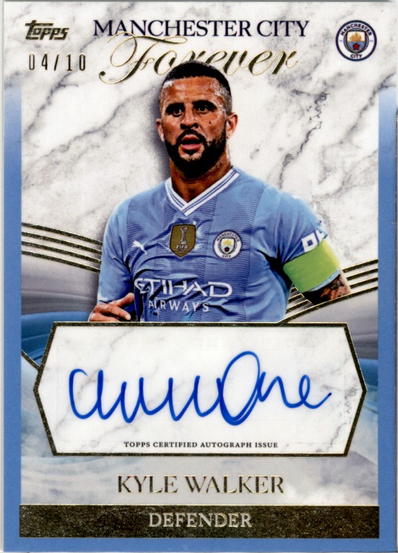 #Kyle Walker Blue 04/10 First Team Autographs