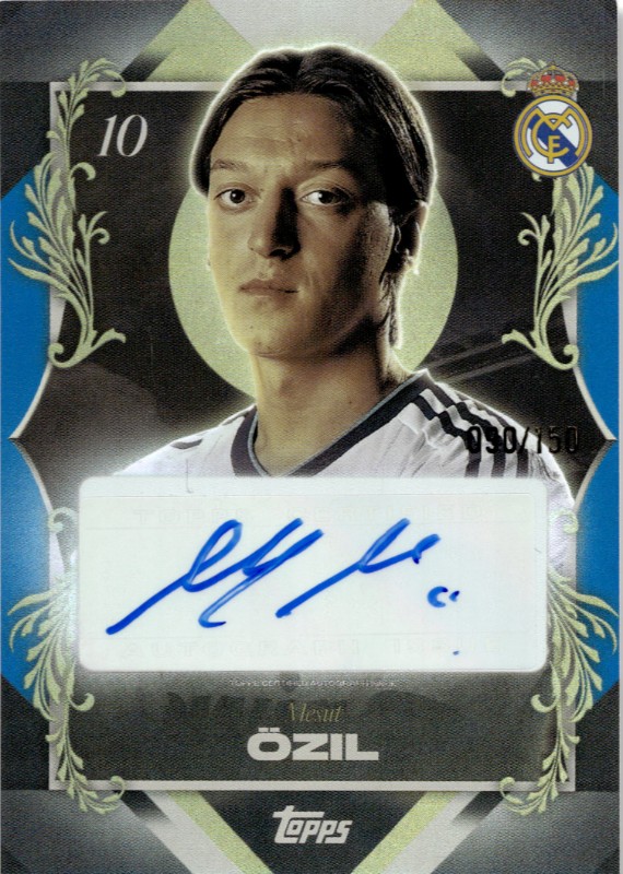 #PP-MO Mesut Özil Blue 90/150 Portrait Posers Autographs