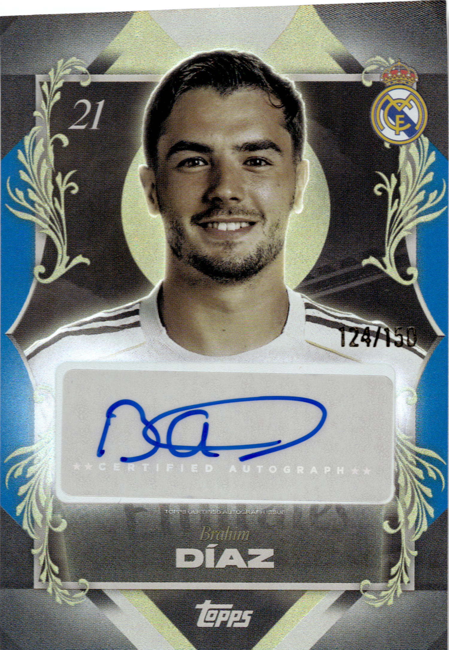 #PP-BD Brahim Díaz 124/150 Portrait Posers Autograph
