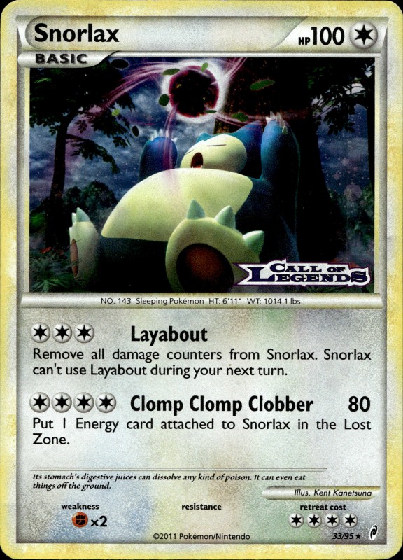 Snorlax #33/95 PRERELEASE