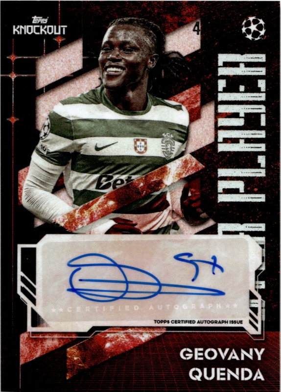 #Geovany Quenda Red 04/5 Star Players Autographs