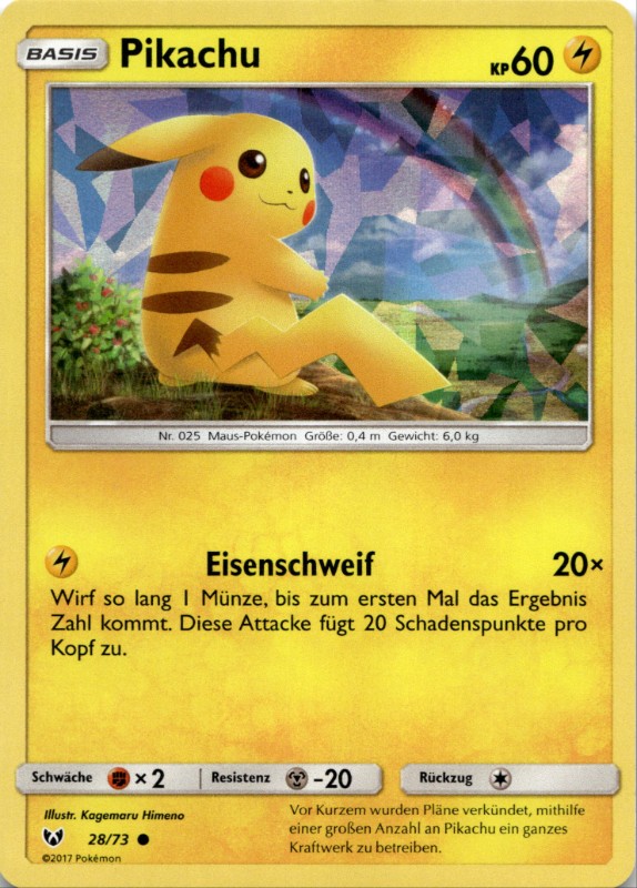 Pikachu Cracked Ice Holo #28/73