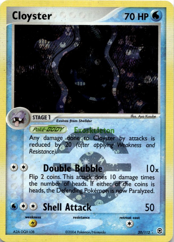Cloyster Reverse Foil #20/112