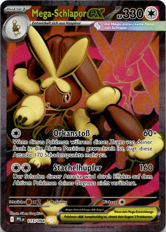 Mega-Schlapor ex #115/094 Ultra Rare