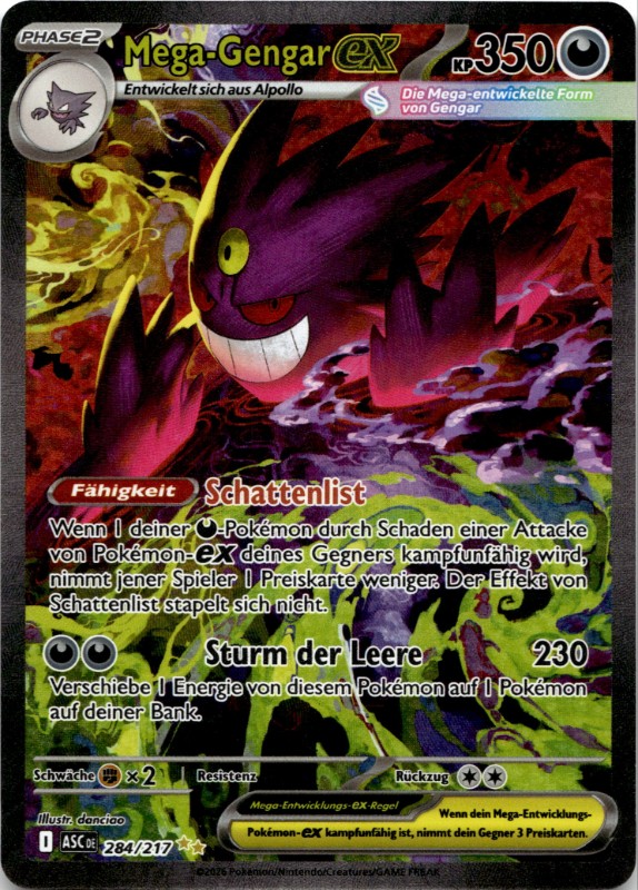 Mega-Gengar ex #284/217 Special Illustration Rare