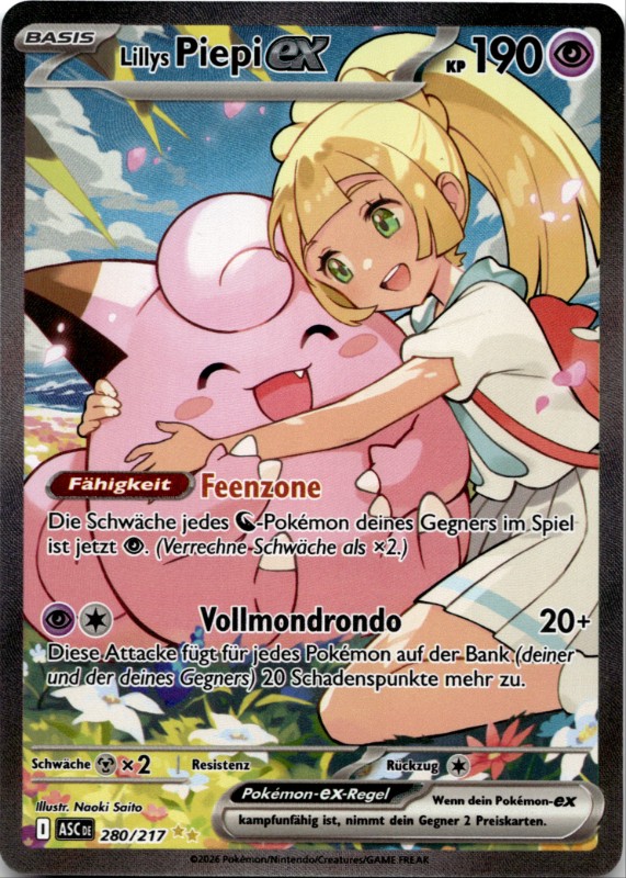 Lillys  Piepi Ex #280/217 Special Illustration Rare