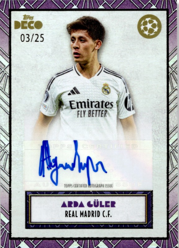 #Arda Güler Purple 03/25 Autograph