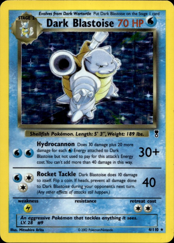 Dark Blastoise Holo #4/110