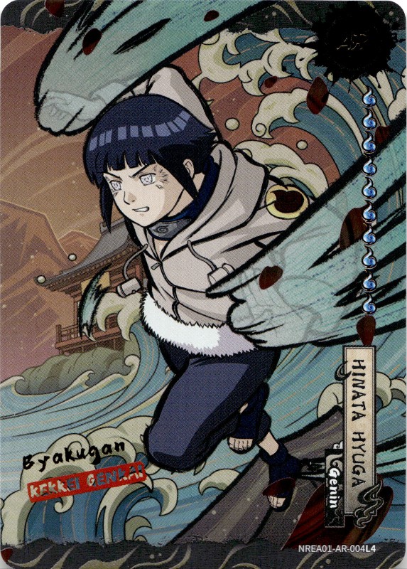 Hinata Hyuga NREA01-AR-004L4 AMBER RARE
