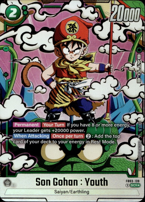 Son Gohan : Youth #FB03-139 SCR Alternate Art