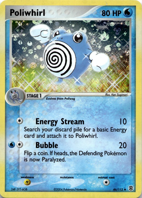 Poliwhirl Reverse Foil #46/112