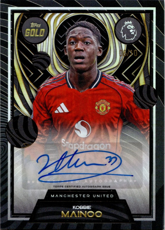 #Kobbie Mainoo Black 06/10 Current Stars Autographs