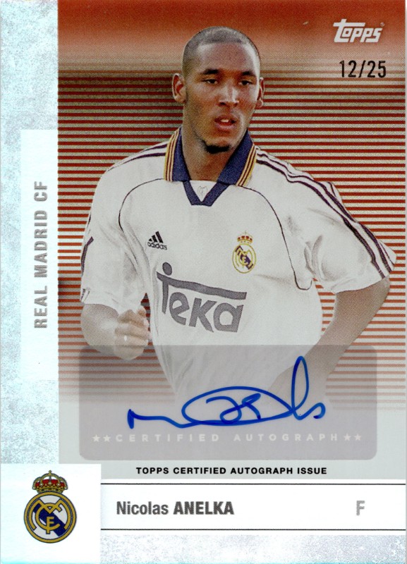 #BC-NA Nicolas Anelka Orange 12/25 Autograph
