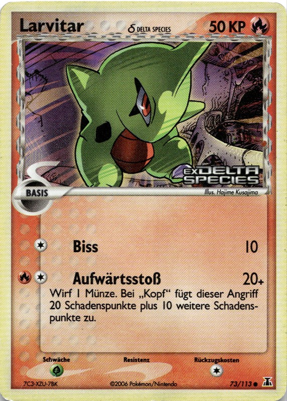 Larvitar Reverse Foil #73/113