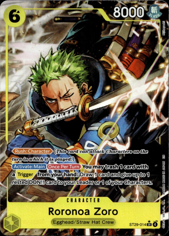 Roronoa Zoro #ST29-014 SR ALT ART