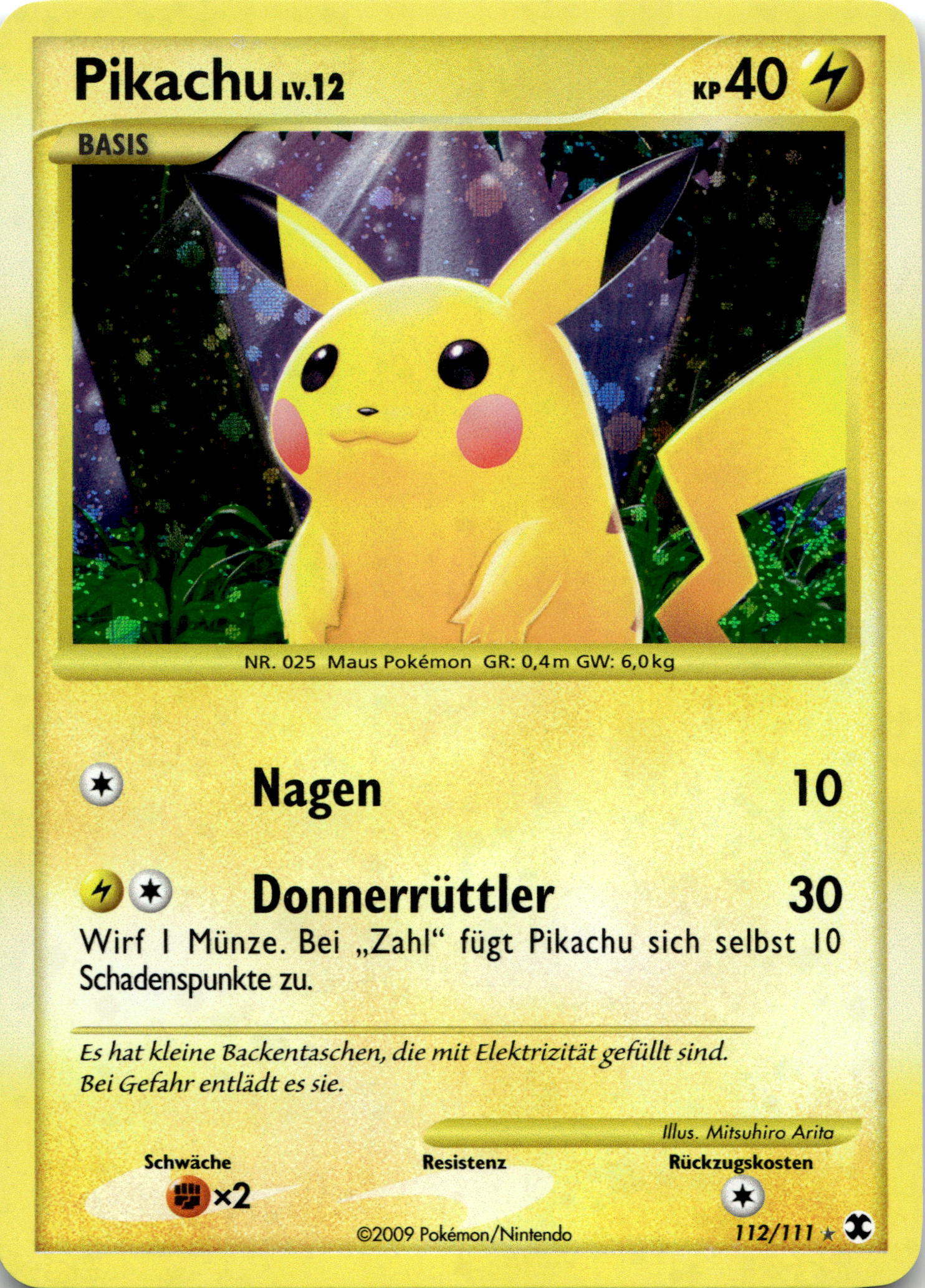 Pikachu Holo #112/111
