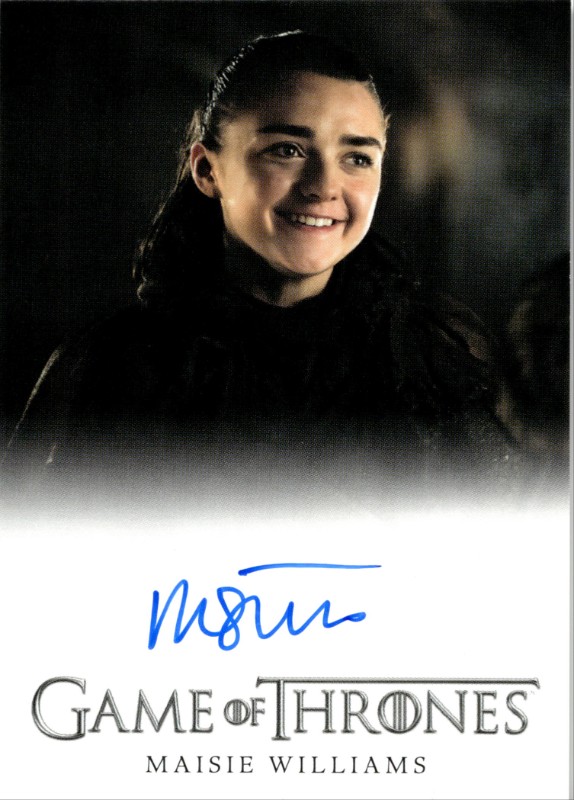 #Maisie Williams as Arya Stark Autograph (Full Bleed)
