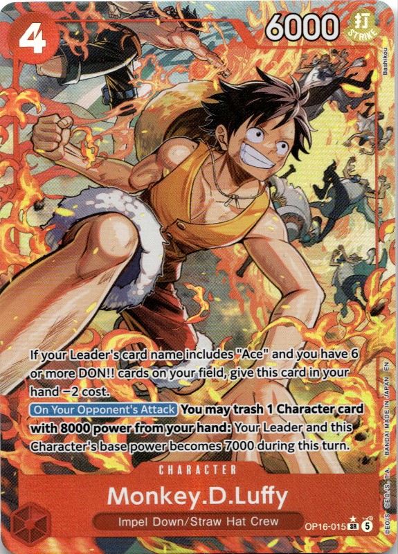 Monkey.D.Luffy #OP16-015 SR Alternate Art