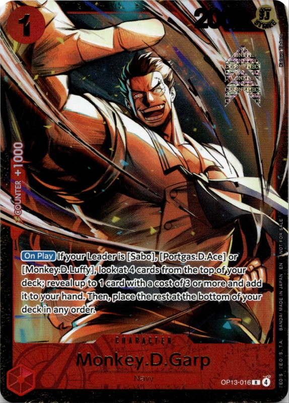 Monkey.D.Garp #OP13-016 Treasure Cup Top 64