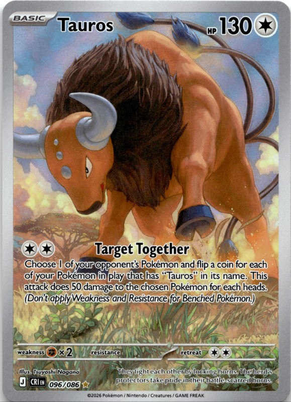Tauros #096/086 Illustration Rare