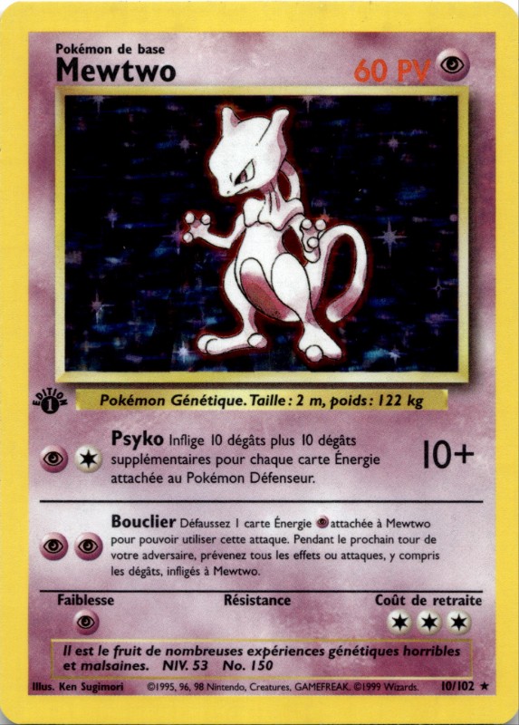 Mewtwo Holo #10/102 1ST EDITION