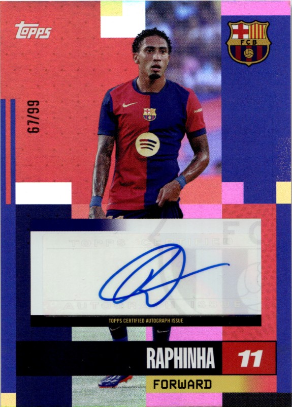 #AU-RA Raphinha Pink 67/99 Autographs