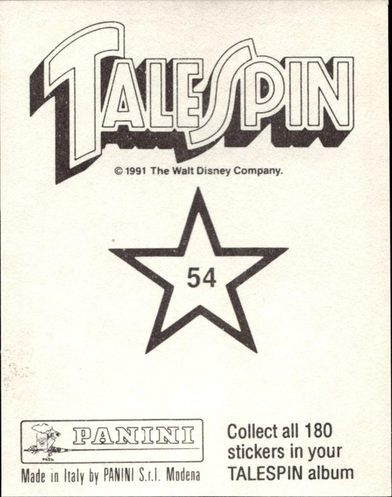 Rückseite – Panini TaleSpin