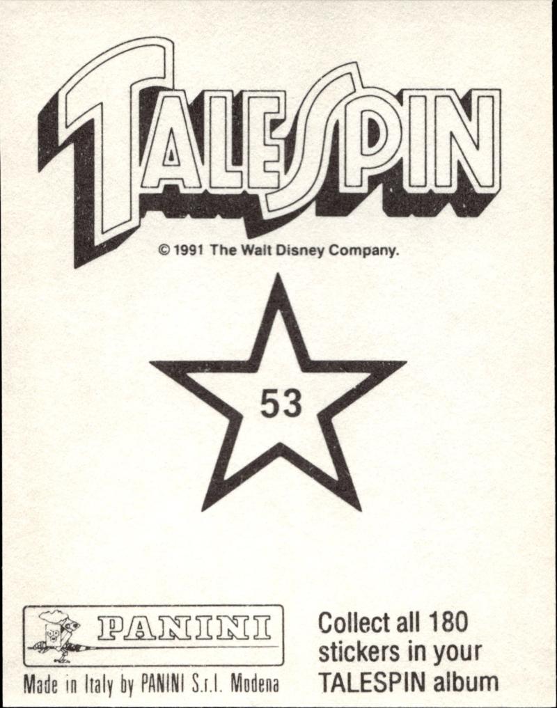 Back - Panini TaleSpin
