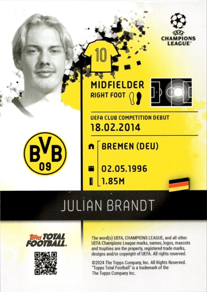 Back - Topps Total Football