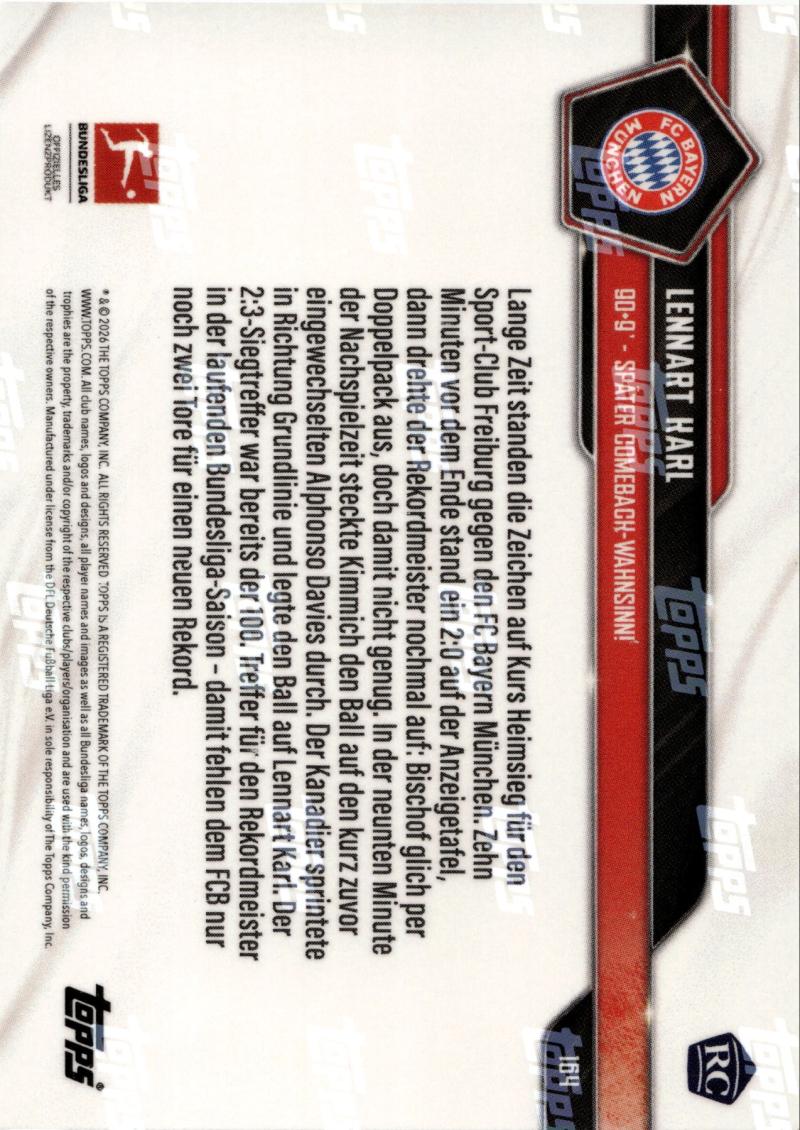 Rückseite – Topps Now Bundesliga