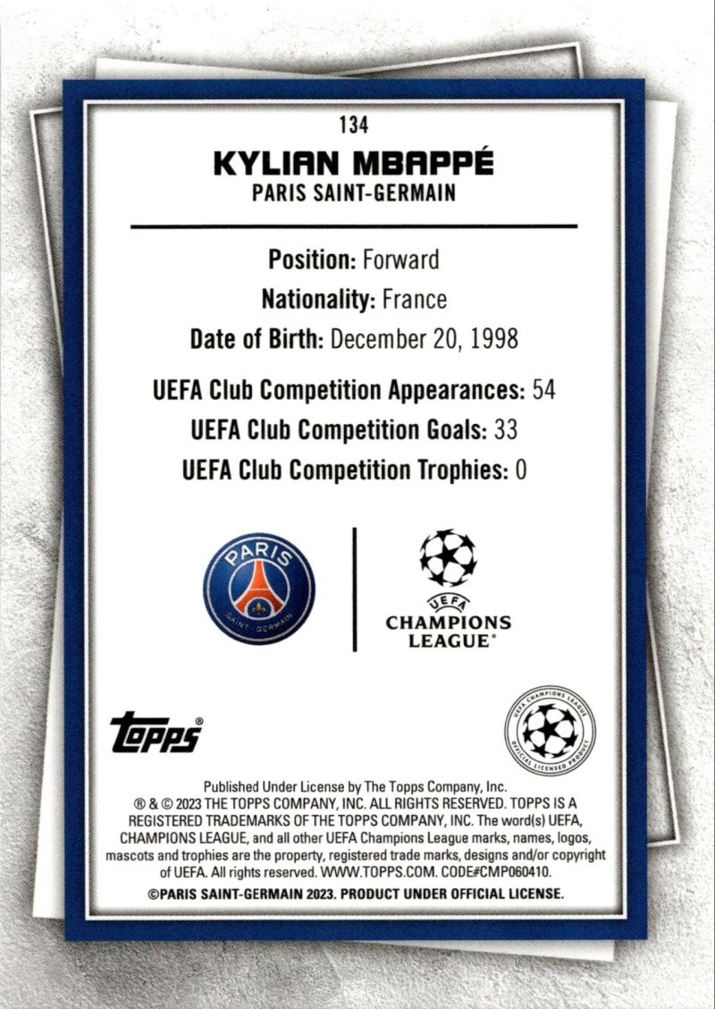 Rückseite – Topps UCC Superstars