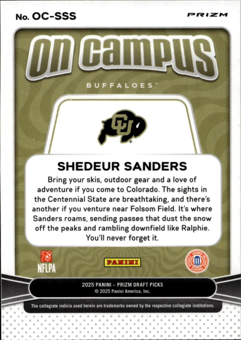 Rückseite – Panini Prizm Draft Picks