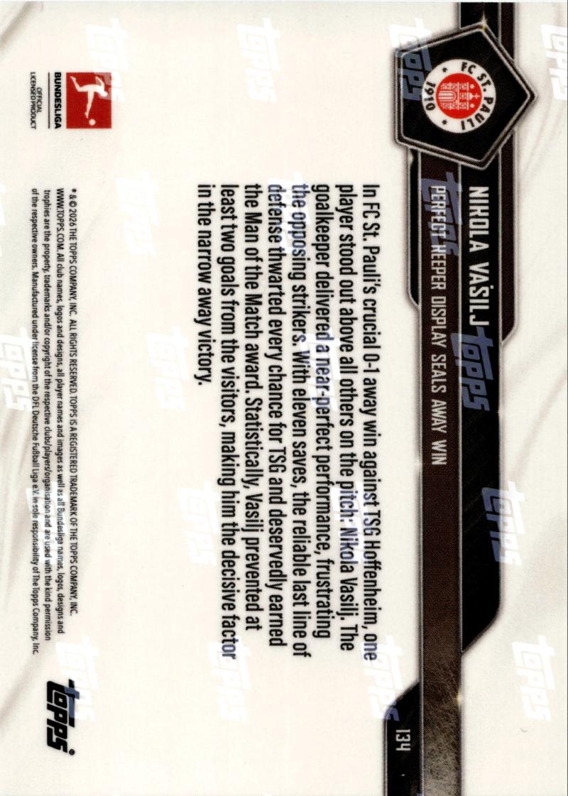 Rückseite – Topps Now Bundesliga